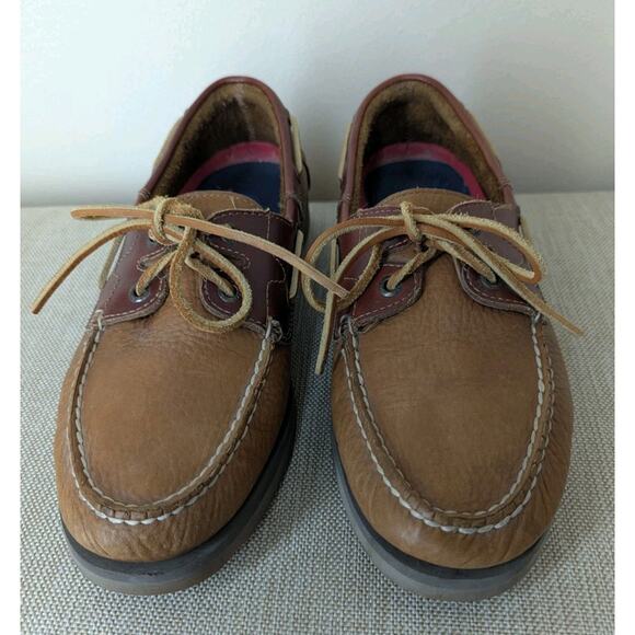 Sperry Other - Sperry Top Sider Tan Brown Leather Mens 10.5 M Boat Shoes Nautical Fisherman